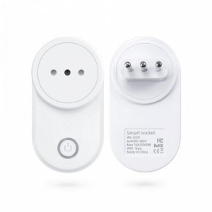 Смарт контакт TUYA Smart Power Plug, Интелигентен, WiFi, 220-240 V, 16 A, Съвместим с Android/iOS, SmartHome