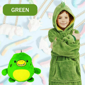 2в1 Плюшен детски суичър и играчка в едно GREEN Huggle Pets, Детенце учи,...