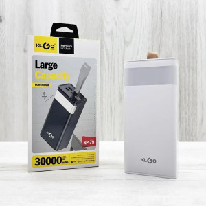 Преносима батерия KLGO POWER BANK KP-79 с LED дисплей - 30000mAh