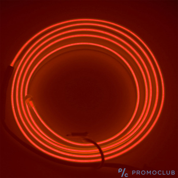 Светеща червена неонова LED лента, 3 метра, RED