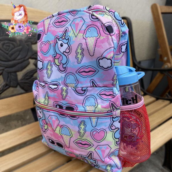 СУПЕР ПРОМО: Здрава спортна текстилна раница 12332 за училище, спорт и туризъм UNICORN