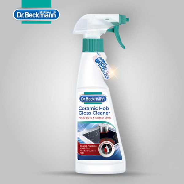 Спрей за почистване на стъклокерамични плотове DR. BECKMANN с активен въглерод, 250 мл