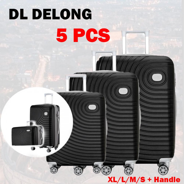 ПРОМО: Най-висок клас спинъри DL DELONG Black, 5 броя, ABS пластмаса