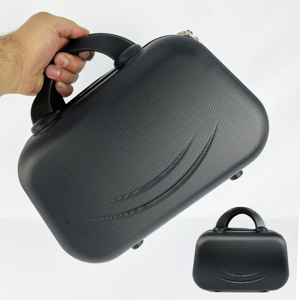 Рядък дизайн надкуфарна пътна чанта LADY B BLACK, твърда ABS