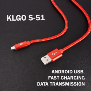 USB кабел за бързо зареждане и трансфер на данни KLGO S-51 за ANDROID