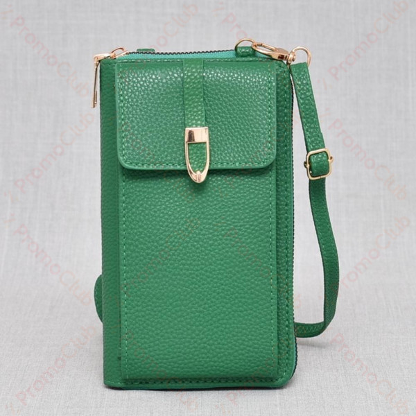 Практично и елегантно дамско портмоне от еко кожа - чантичка GREEN В3319