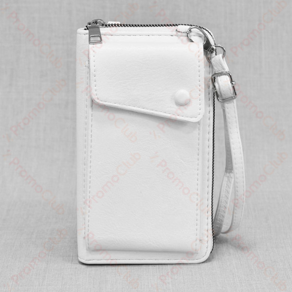 Практично и елегантно дамско портмоне от еко кожа - чантичка WHITE В3062