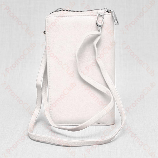 Практично и елегантно дамско портмоне от еко кожа - чантичка WHITE В747-2