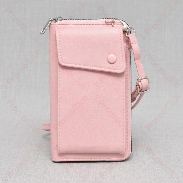 Практично и елегантно дамско портмоне от еко кожа - чантичка PINK В3062