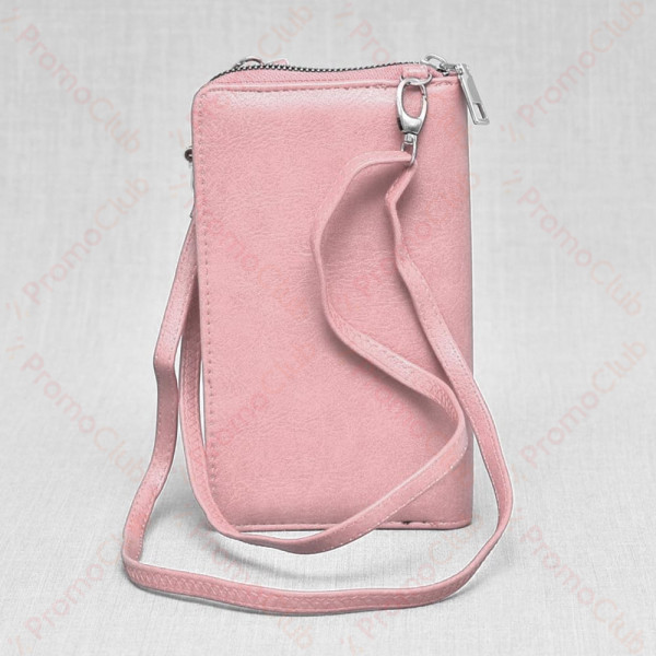 Практично и елегантно дамско портмоне от еко кожа - чантичка PINK В3062