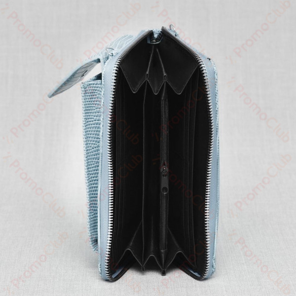 Практично и елегантно дамско портмоне от еко кожа - чантичка BLUE В3024