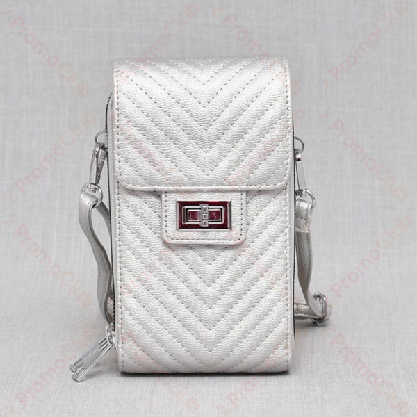 Луксозно практично и елегантно дамско портмоне от еко кожа - чантичка SILVER В412