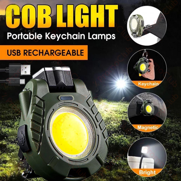 Мултифункционало фенерче със сензор, щипка, магнит, отварачка и стойка тип ключодържател - 5 режима