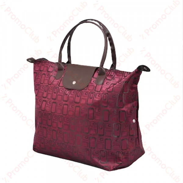 Дамска пазарска сгъваема чанта 11-97 BORDO