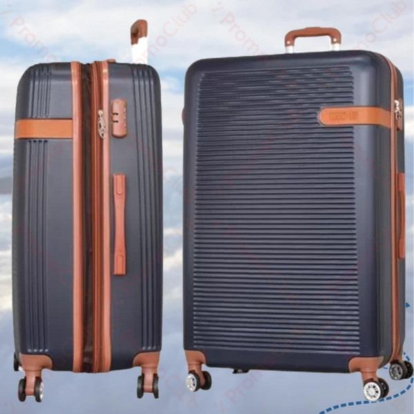 Луксозен PVC авио спинър - куфар 6102 DARK BLUE DE LUX 6102 32"