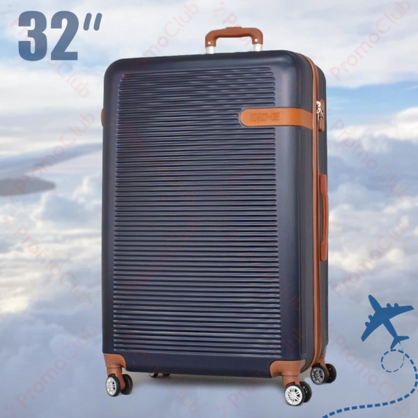 Луксозен PVC авио спинър - куфар 6102 DARK BLUE DE LUX 6102 32"