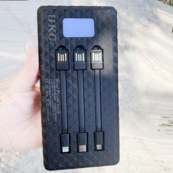 60000mAh Соларна преносима батерия UKC POWERBANK ART-8058 с фенерче