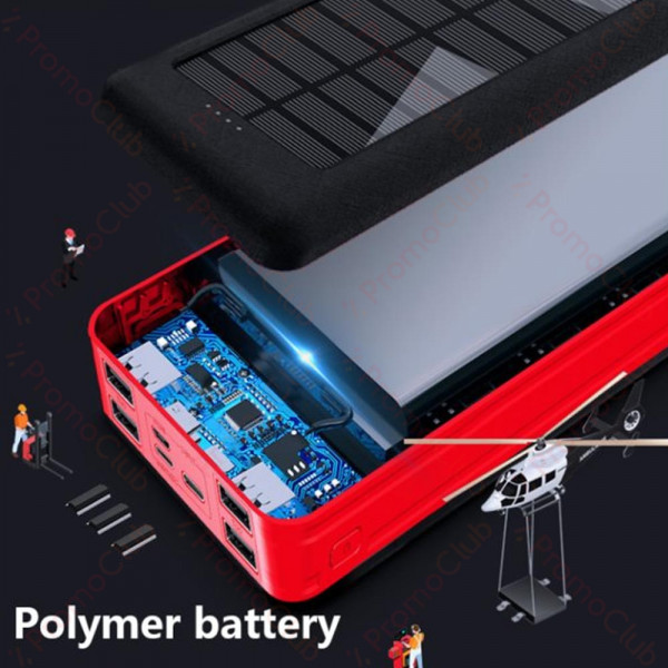 60000mAh Соларна преносима батерия UKC POWERBANK ART-8058 с фенерче