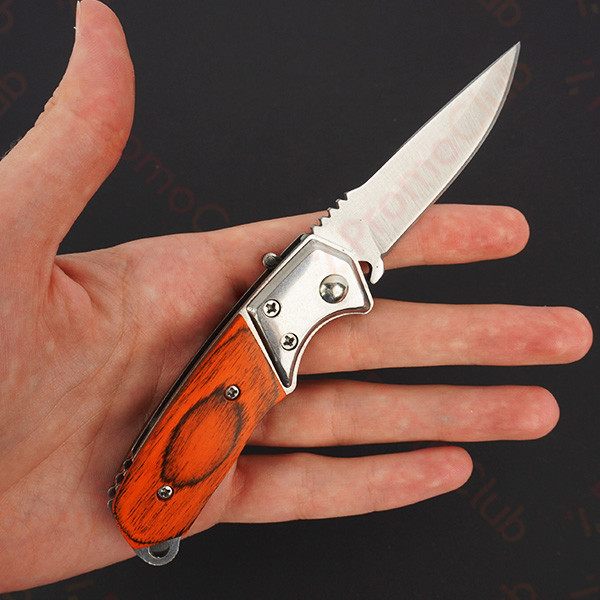 Практично джобно сгъваемо ножче - Orange, 15см