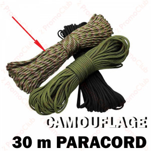 Здраво въже - CAMOUFLAGE 550, 30 метра, цвят камуфлаж