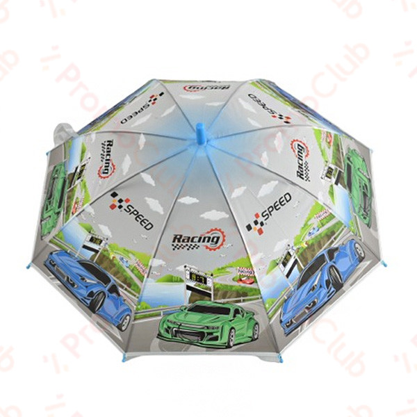 Забавен и здрав детски чадър със свирка RACER - LIGHT BLUE 12624