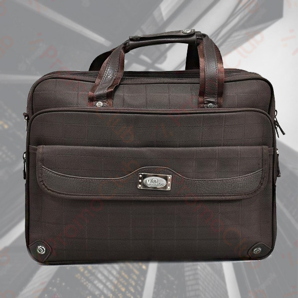 Удобна бизнес чанта за лаптоп с множество джобове и разделения MOJOUG - BROWN 0162