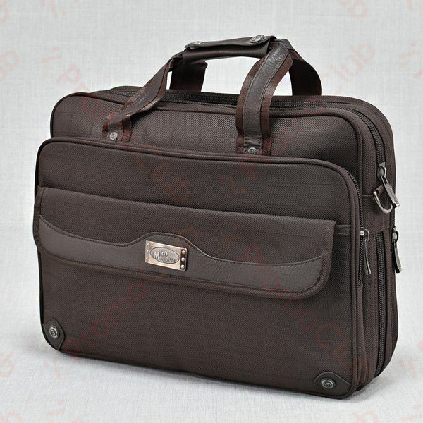 Удобна бизнес чанта за лаптоп с множество джобове и разделения MOJOUG - BROWN 0162