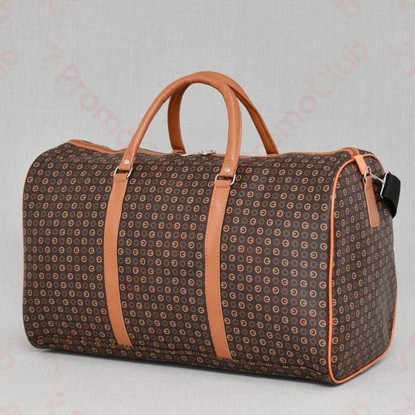 Голяма, стилна и удобна пътна чанта от еко кожа TRAVEL - DARK BROWN 2830
