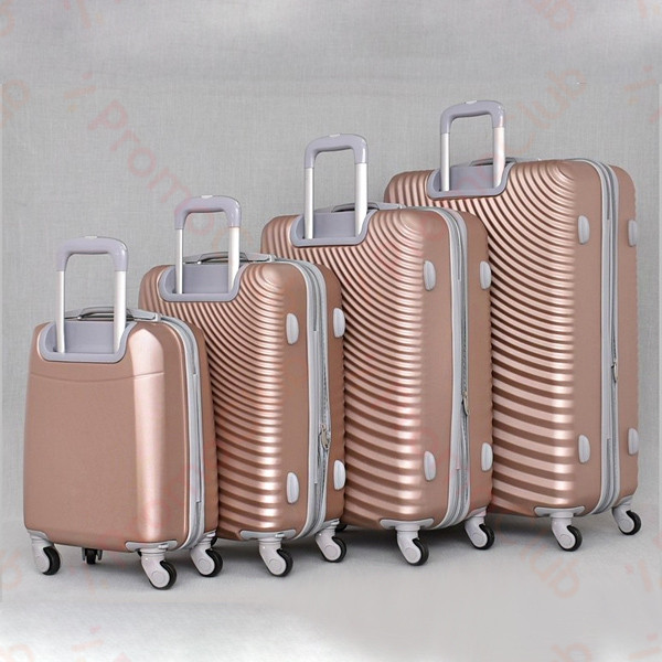 Луксозен комплект от 4бр авио куфари, здрави и практични TRAVEL - ROSE 8077