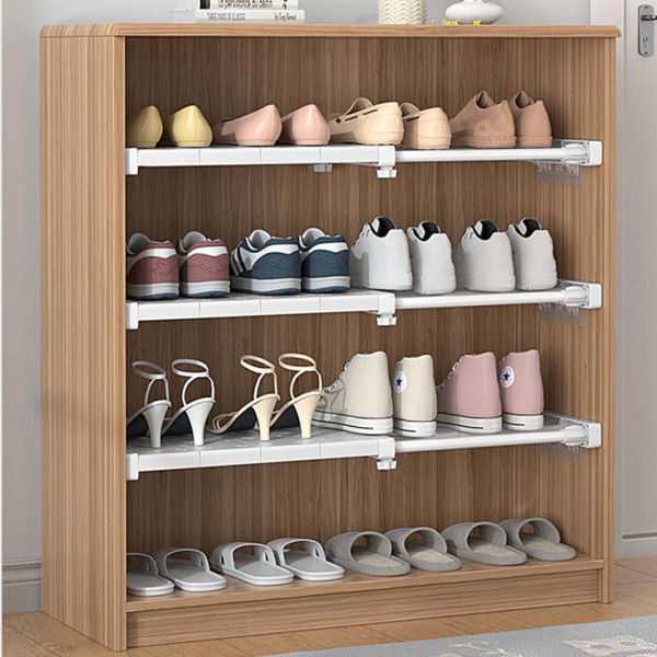 КЛУБНА ОФЕРТА: Разтегаема стойка-органайзер за гардероб и шкаф CLOSET DIVIDER RACK SHELF с дължина от 56 см до 95 см