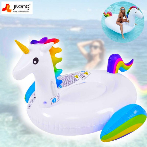 КЛУБНА ОФЕРТА: Огромен надуваем дюшек ЕДНОРОГ🦄 - 218 х 160 х 120 см, JILONG, SUMMER ENJOY 37428