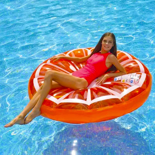 КЛУБНА ОФЕРТА: Надуваем дюшек портокал 🥟 - ф145 см, JILONG, SUMMER ENJOY 37349