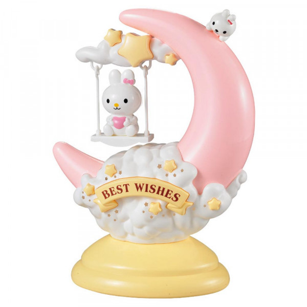 КЛУБНА ОФЕРТА: Вълшебна LED детска лампа BUNNY MOON LAMP - BEST WISHES GL1803, настолна
