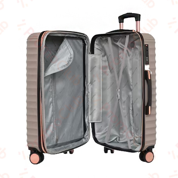 Комплект от 4бр лускозни авио куфари здрави и практични TRAVEL - CREAM 8131