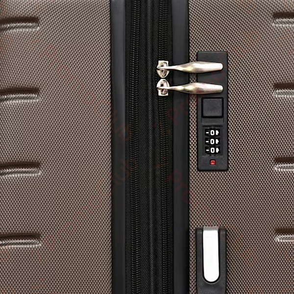 Удобен и здрав авио куфар за ръчен багаж ABS, 46cm - BROWN 2052