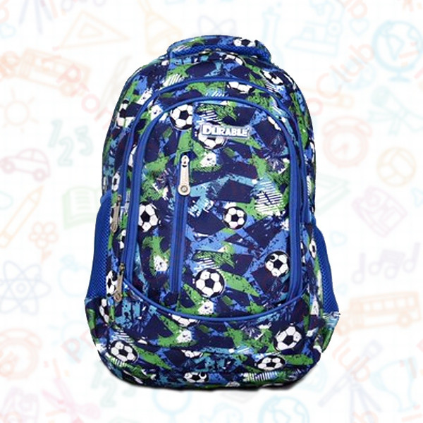 Удобна и практична ученическа голяма раница DURABLE - FOOTBALL 1838