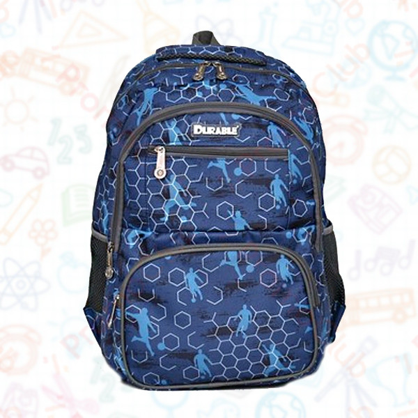 Ученическа голяма раница DURABLE, удобна и практична  - BLUE 1839