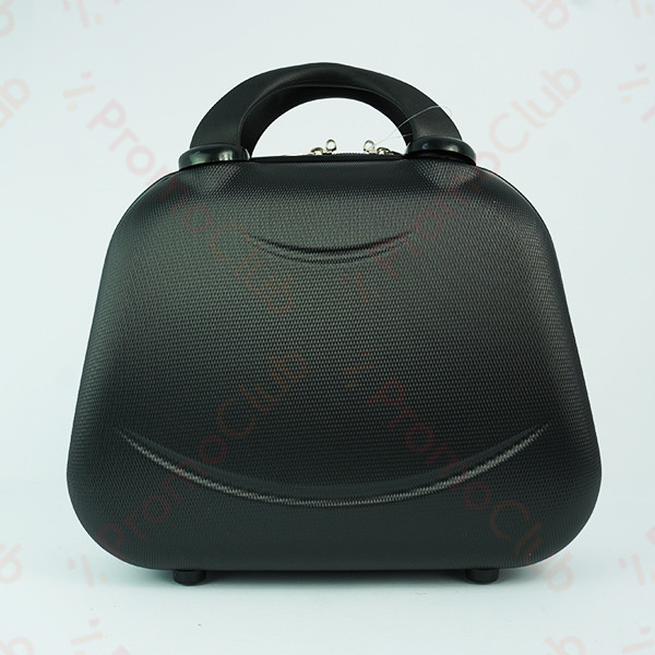 ДВЕ надкуфарни пътни авио чанти LADY FACH BLACK, PVC, с цип, крачета и ластик за фиксиране