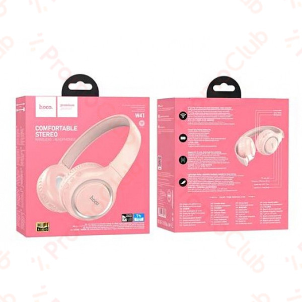 Безжични слушалки HOCO W41 Comfortable Stereo - Pink