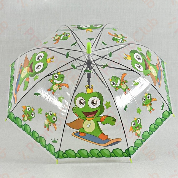 Забавен детски чадър с удобна дръжка и здрава рамка HAPPY FROGS 22224