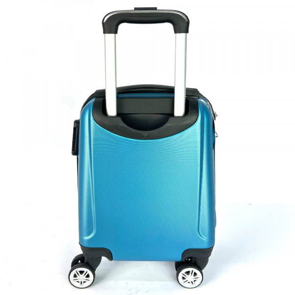 Твърд авио куфар - спинър ABS SMILE ELECTRIC BLUE, 4 колела, заключване с шифър, 44 x 30 x 20 см