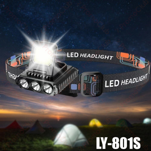 Мощен акумулаторен LED челник LY-801S с пет режима на работа