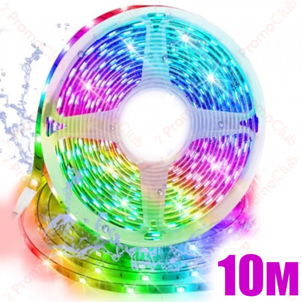 10м SMD LED лента за окачване за украса - идеална за приятна атмосфера, многоцветна