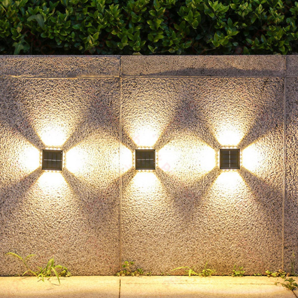 Соларна LED градинска лампа прожектор YD2309 за стенен или стоящ монтаж - топла светлина, 1бр