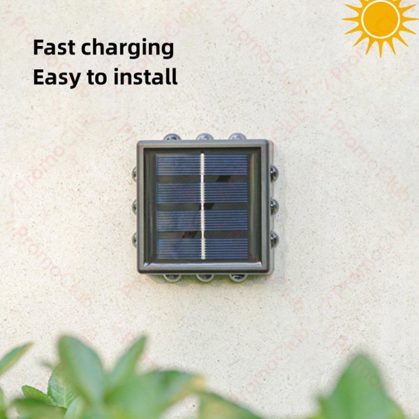 Соларна LED градинска лампа прожектор YD2309 за стенен или стоящ монтаж - топла светлина, 1бр