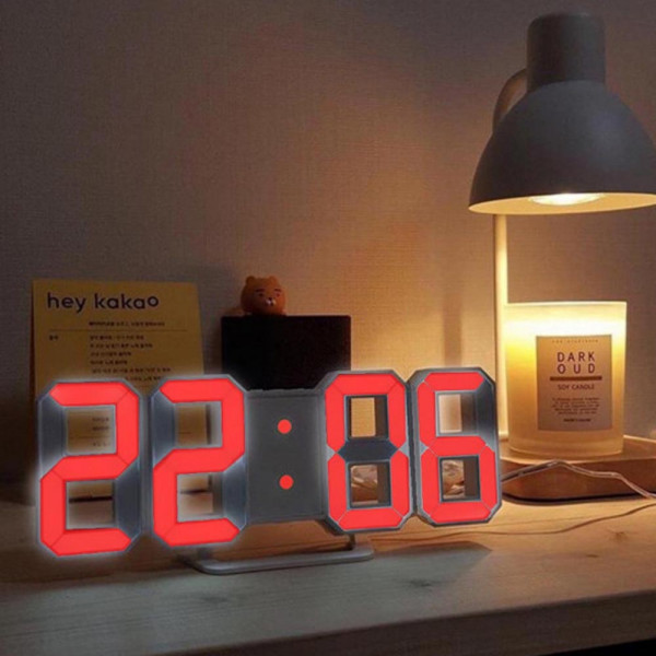 Дигитален светещ LED  часовник и будилник GH0719L