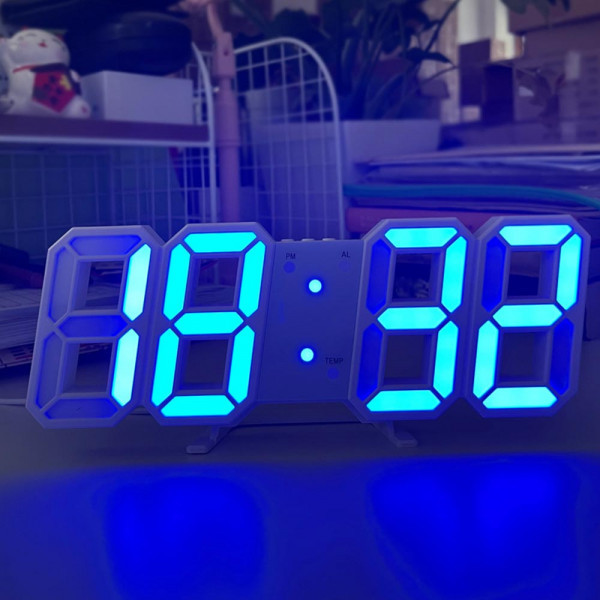 КЛУБНА ОФЕРТА: Дигитален светещ LED часовник и будилник GH0719L