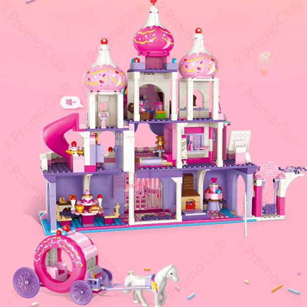 КЛУБНА ОФЕРТА:  Лего конструктор PRINCESS CANDY 30004 - 976 части, GUDI, 6+