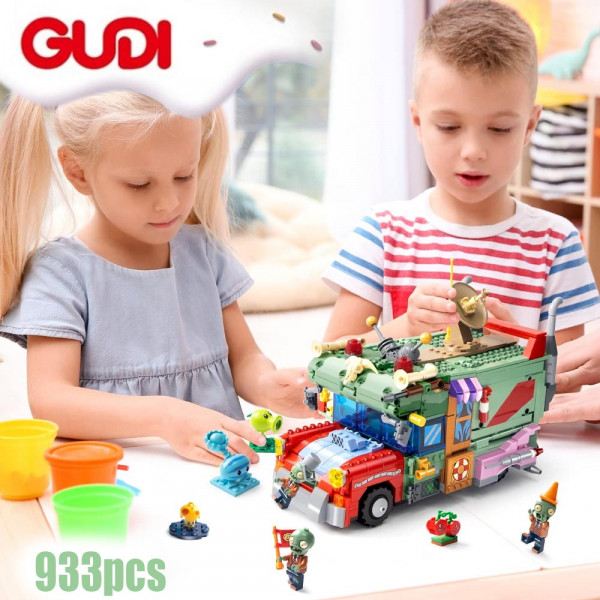 КЛУБНА ОФЕРТА:  Лего конструктор BUS TIME MACHINE 60009- 933 части, GUDI, 6+