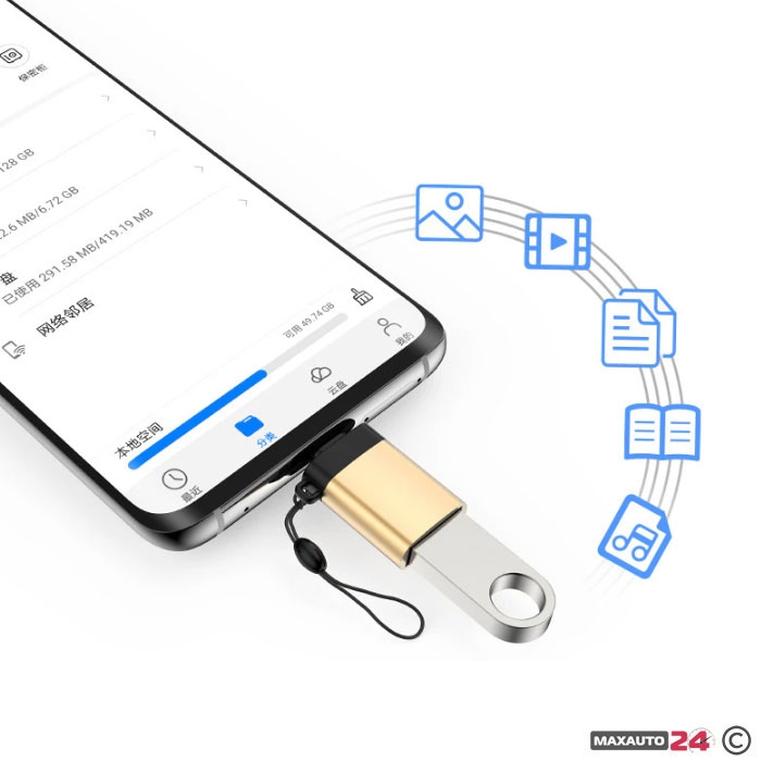 Адаптор за зарядно USB TYPE-C 1076